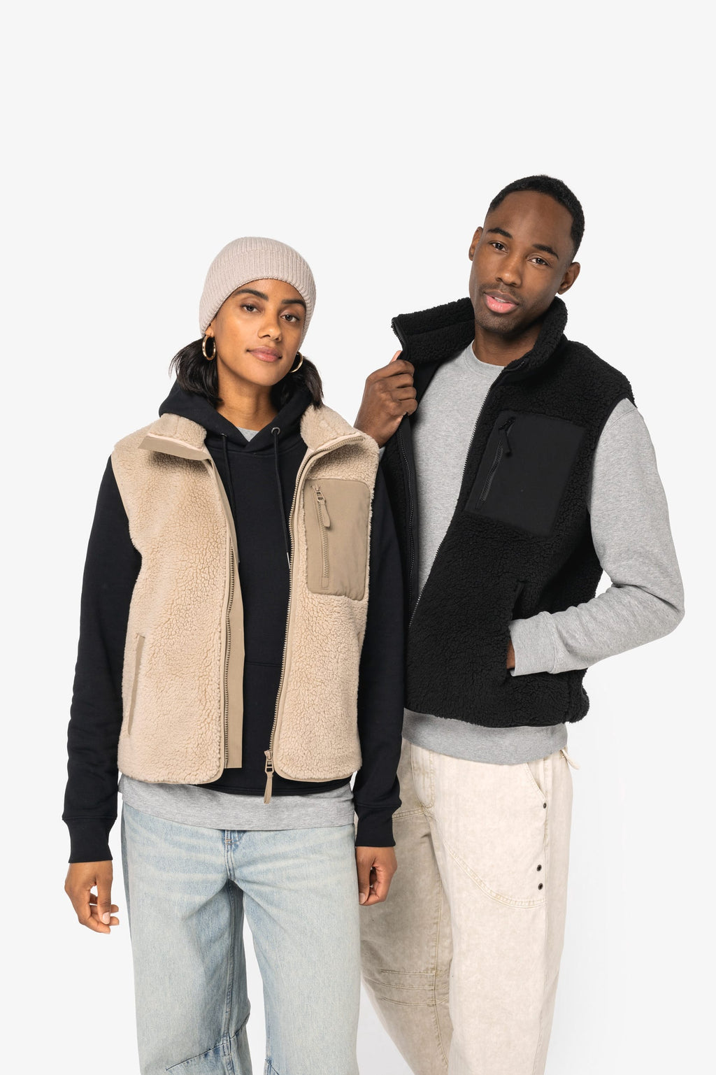 Bodywarmer écoresponsable en sherpa unisexe